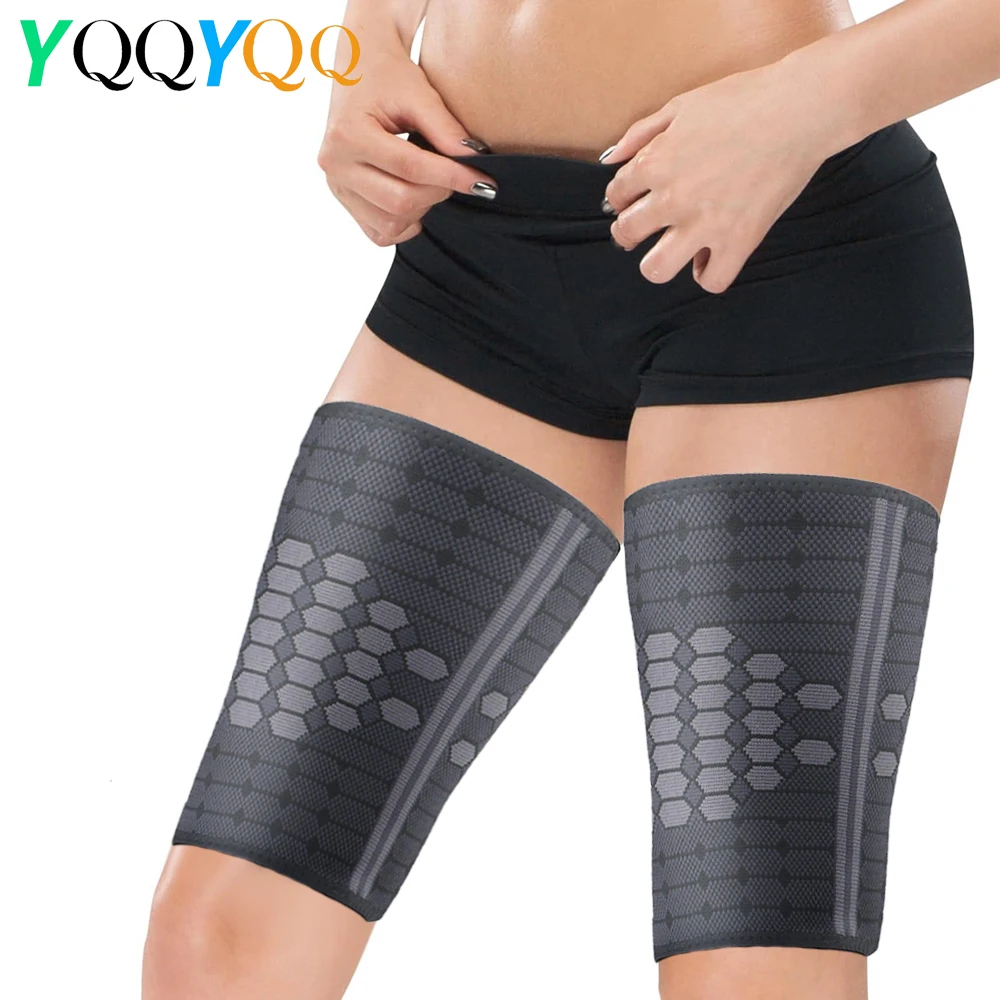 

1PCS Thigh Compression Sleeves, Hamstring Compression Sleeve for Quad & Groin, Thigh Brace & Wrap Great for Running Sports
