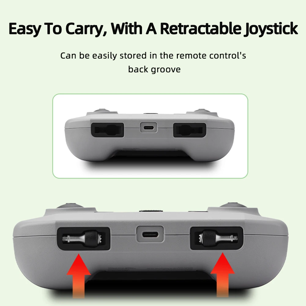 BRDRC Controller Sticks สําหรับ DJI FLIP/Mini 4K/4 Pro/Mini 2/AIR 2S/Mini 3 Pro รีโมทคอนโทรล Thumb Rocker จอยสติ๊กอุปกรณ์เสริม