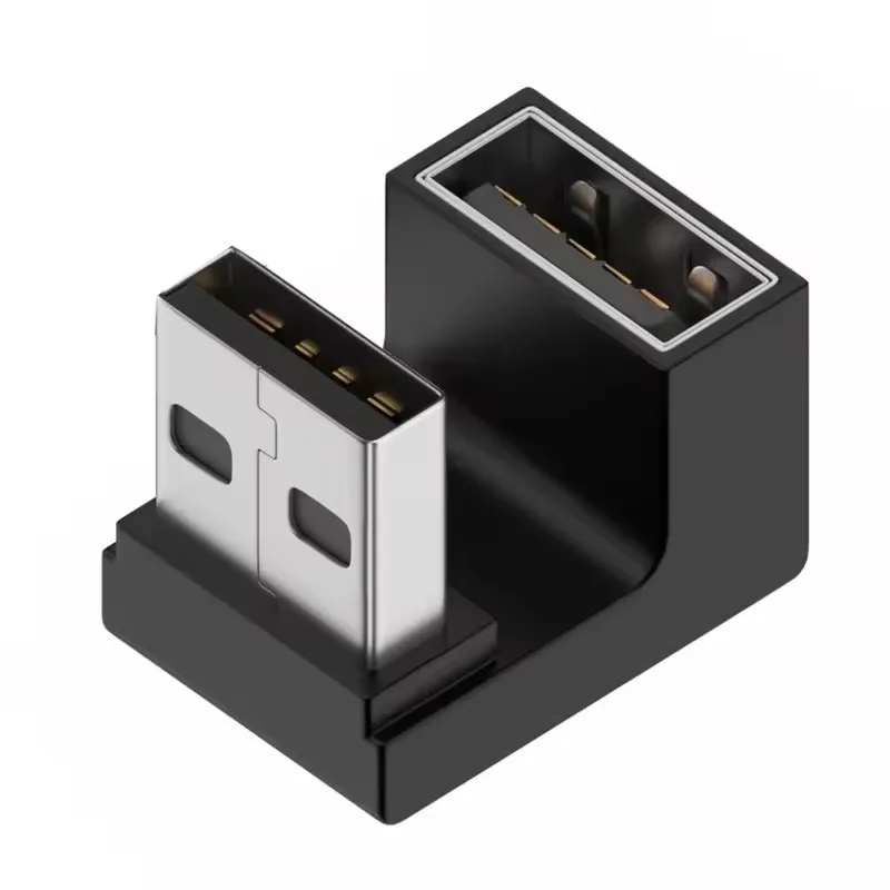 USB 3.0 Stecker auf Buchse rechtwinkliger Verlängerungsadapter 90 Grad USB-Anschluss nach oben Winkeladapter 10 Gbit/s für Laptop-PC-Konverter