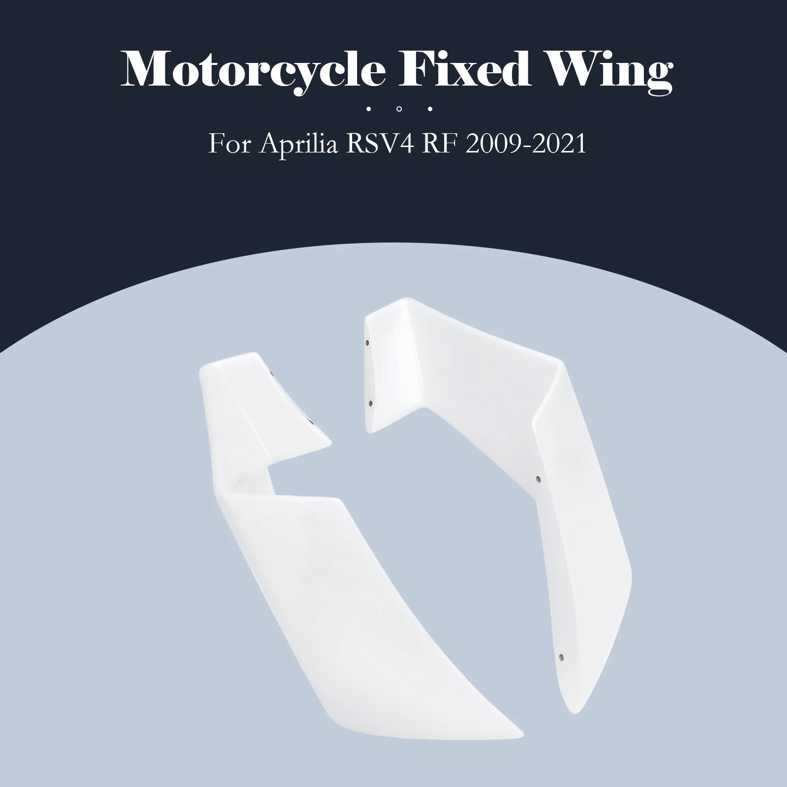 For Aprilia RSV4 2009- 2018 2019 2020 2021 ABS Aerodynamic Side Winglet Fairing Kit Motorcycle Fixed Wing Spoiler Wing Deflector