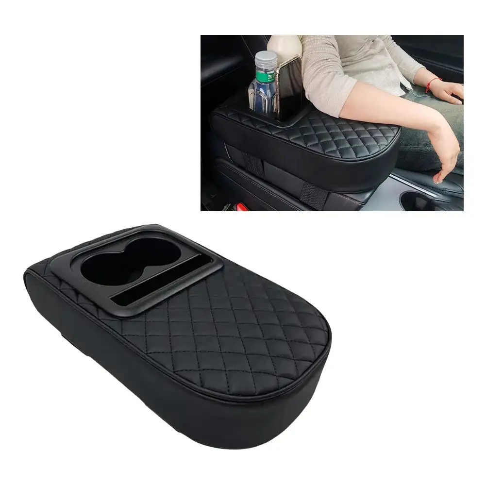 Four Seasons Universal Multifunctional Height Increasing Pad Cup Armrest Pad Box Car Parts Armrest Box Holder Auto Booster C0V4