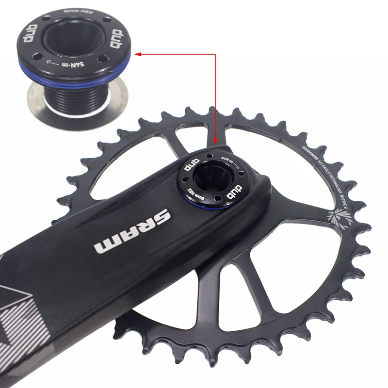 Tornillo de brazo de manivela de bicicleta HEPPE para SRAM NX/GX/Force/XX1, tapa de manivela DUB, juego de bielas autoextraíbles M18/M30, Perno