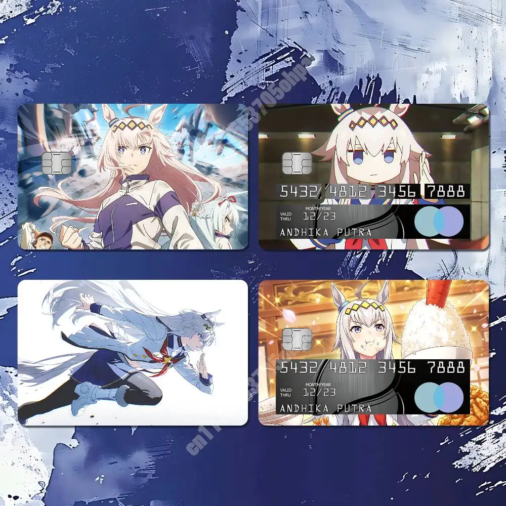 Oguri Cap UmaMusume Cinderella Gray Sticker for NFC ID Card Film Skin Credit Bank Card Stylish Cultural Decoration