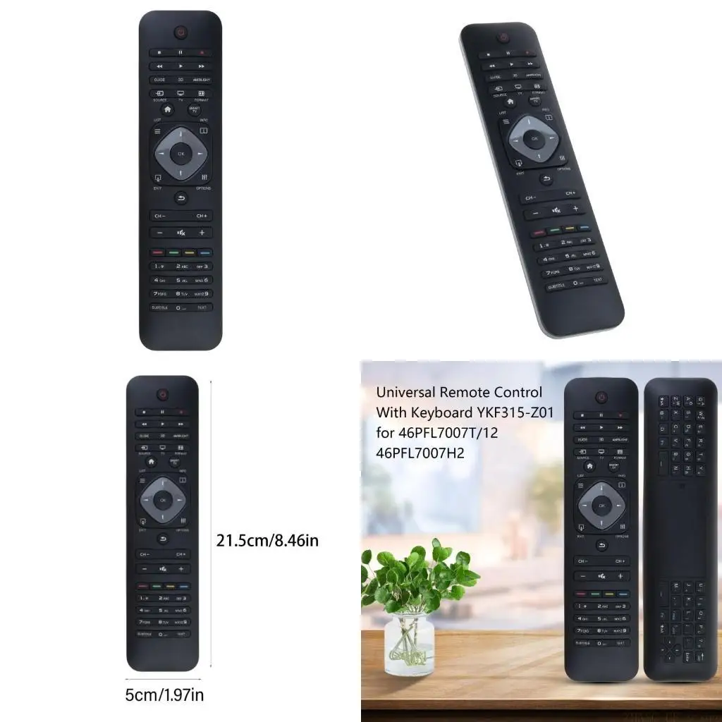 

M5TD Remote With Keyboard for 46PFL7007T/12 46PFL7007H2 Remote Control Replace