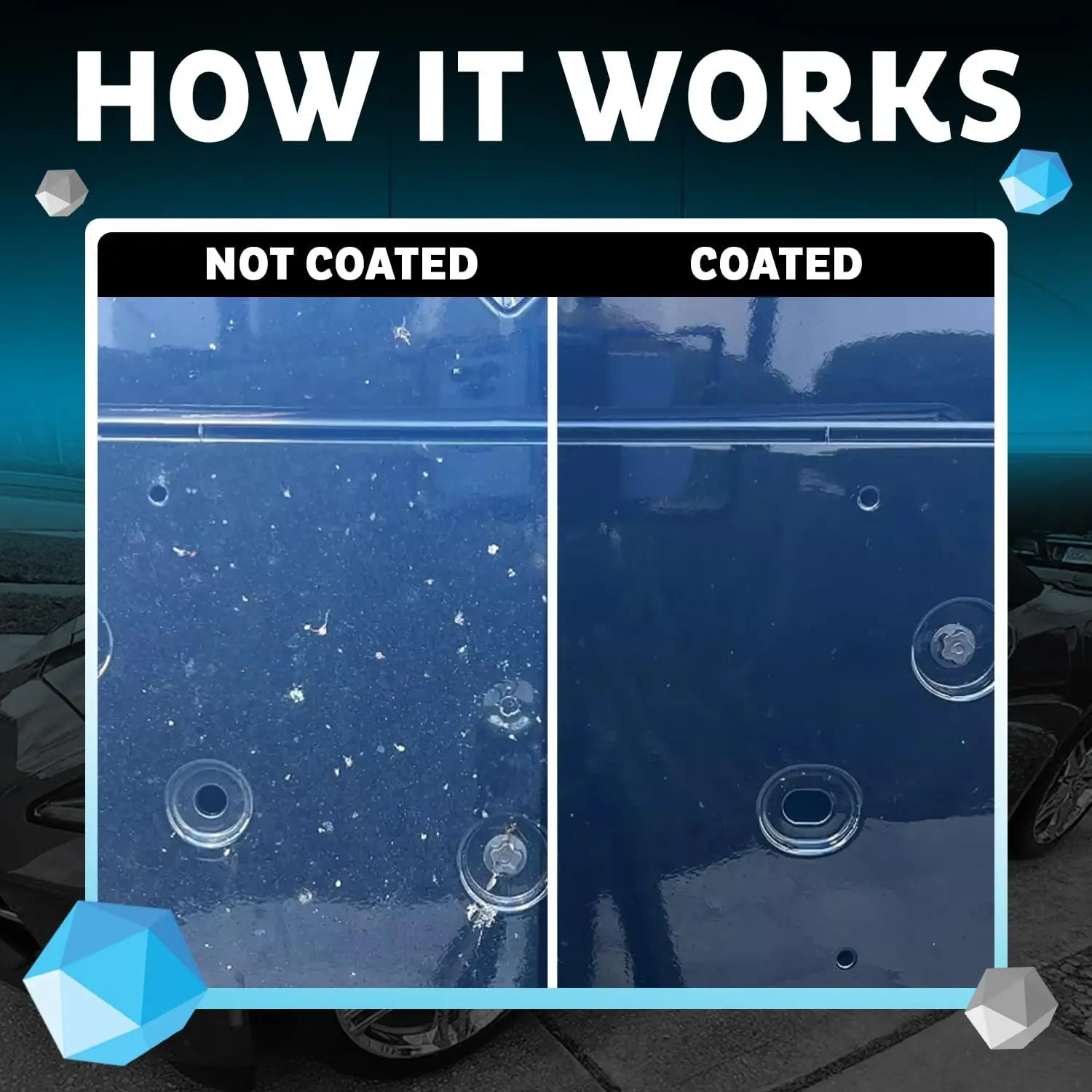 車用スプレー、クイックスプレー＆ワイプ万能水なしディテーラー - 塗装、ガラス、ホイール、プラスチックトリムをきれいにし、輝かせ、保護します