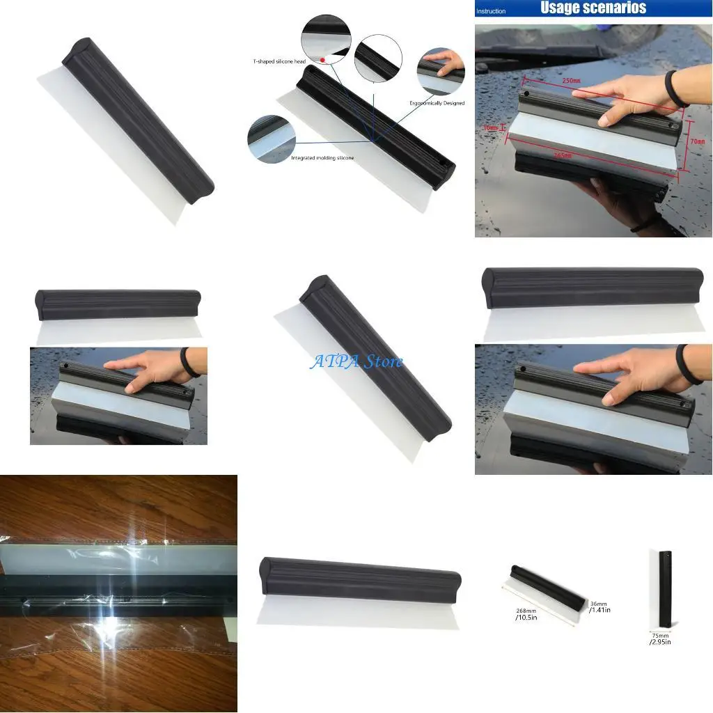 

U13C Long Lasting Lightweight Ergonomic Car Squeegee Scraper For Clear Window Mirrors And Interior Surfaces Without Scratches