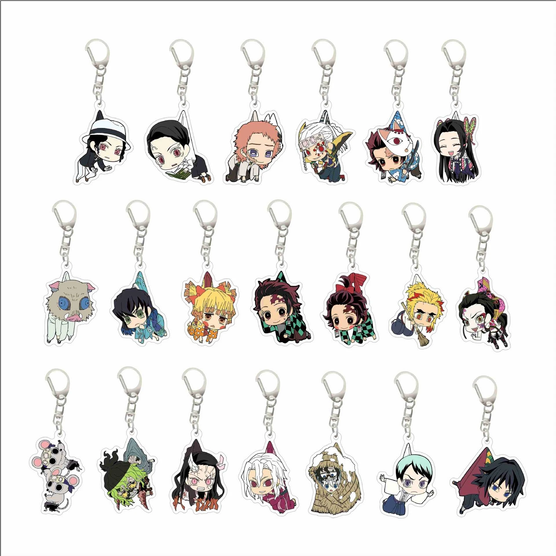 

Anime Demon Slayer Kamado Nezuko Cosplay Acrylic Keychain Pendant High Appearance Level Delicacy Ambitus