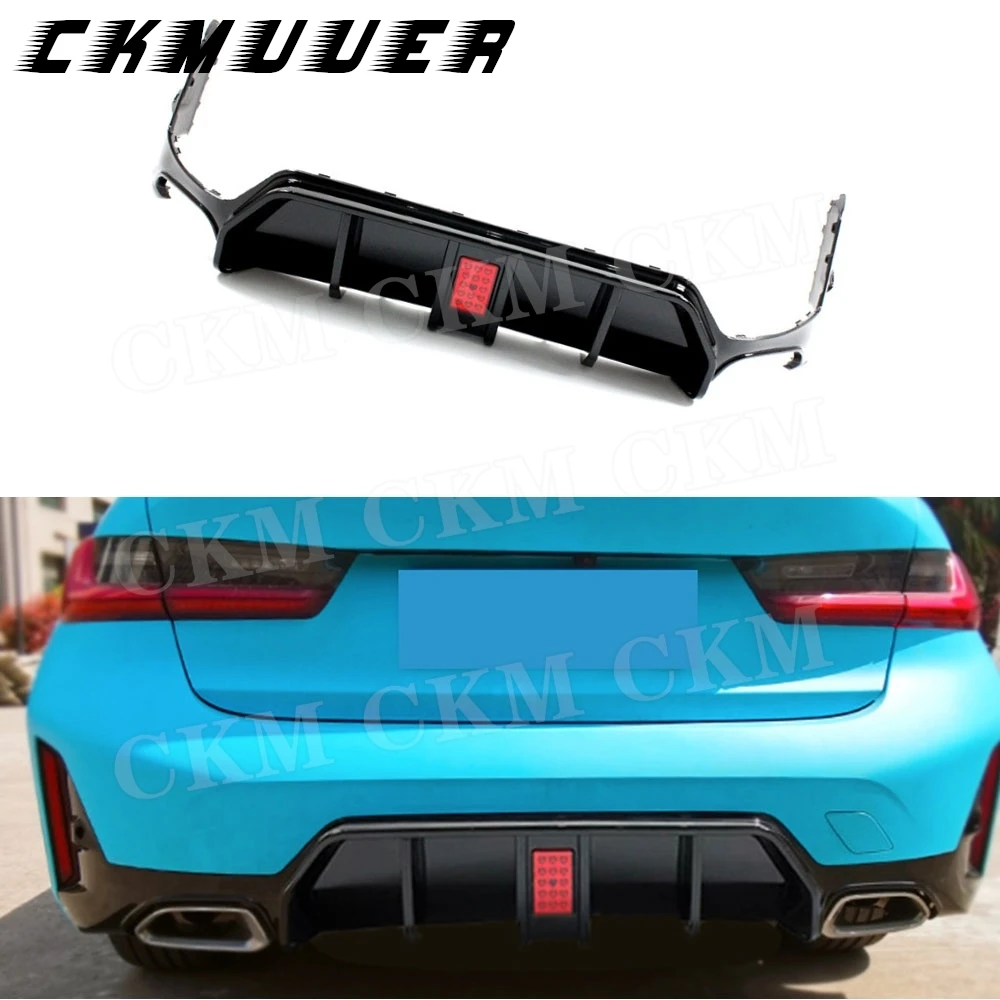 

Диффузор заднего бампера со светодиодным спойлером, комплекты кузова для стайлинга автомобилей, аксессуары для BMW 3 серии G20 G28 LCI 2023+