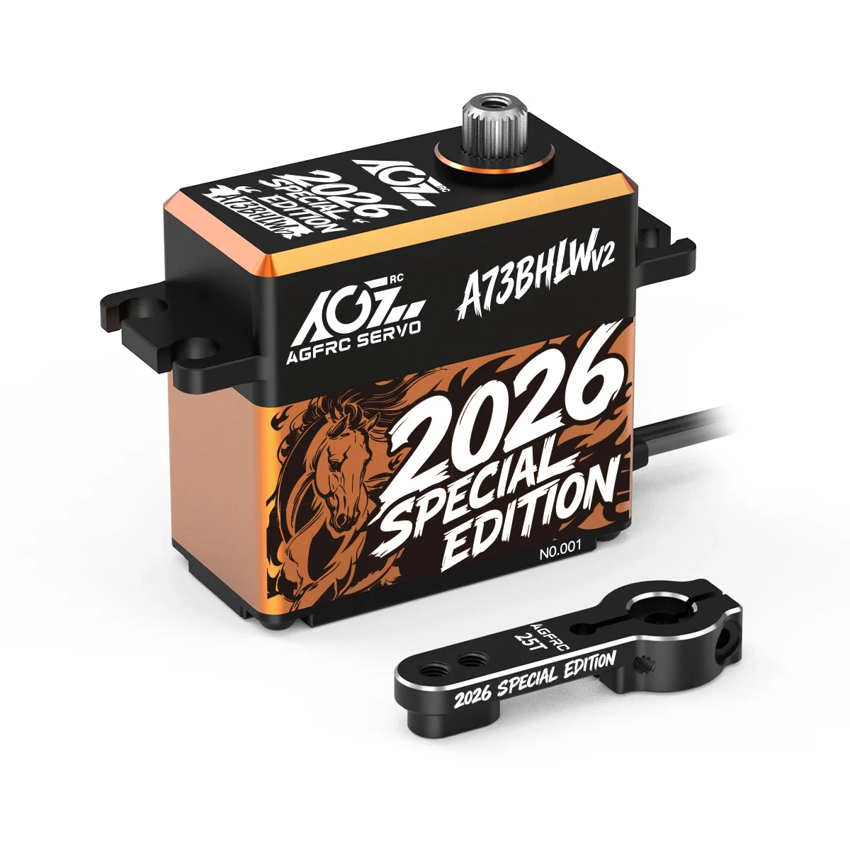 UniFlyAGFRC A73BHLW V2 Special Edition HV 40kg 0.10Sec Superb Torque Brushless Waterproof Digital Servo For RC Models