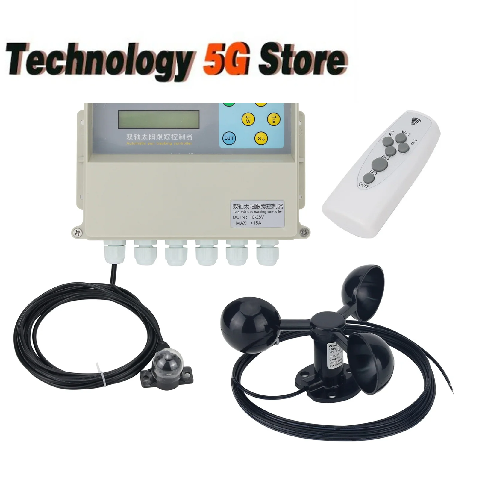 

Solar Tracker Dual Axis Controller Sun Tracker Automatic Tracking Controller System Two-degree-of-freedom Platform Tracking