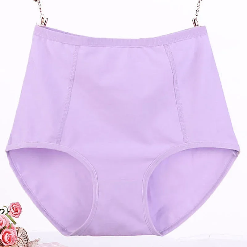 

Women's Underwear 100kg Plus Size Cotton High Waist Panties Ladies Briefs Breathable Solid Color Female Lingerie Cotton Panties