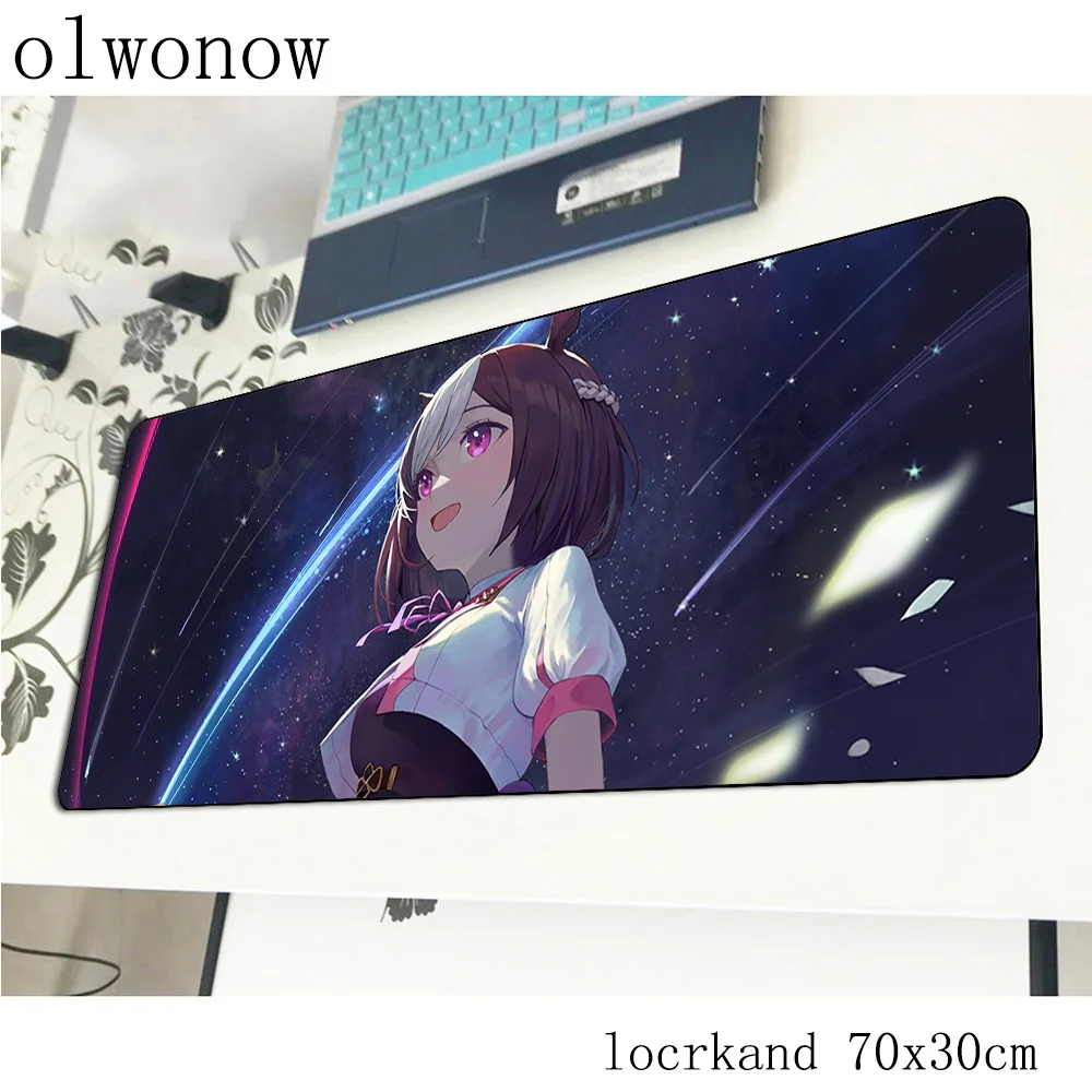 Uma Musume Pretty Derby Mouse Pad Gamer Computer Large 900x400 XXL Desk Mat Keyboard E-sports Gaming Accessories Mousepad 30x70