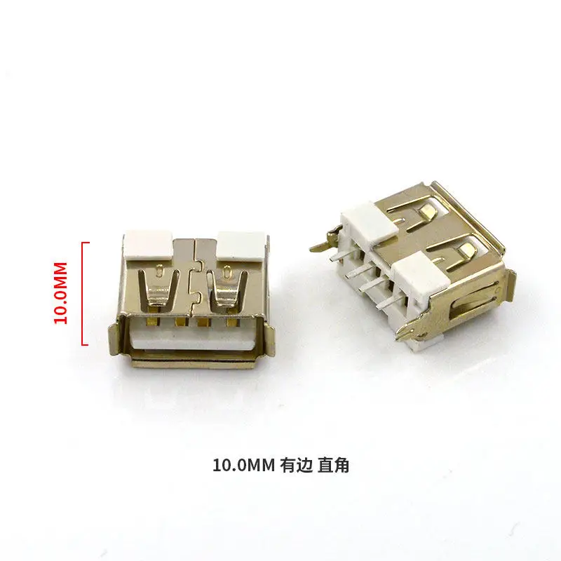 10 Stück USB 2.0 Buchsenstecker 10,0/13,0/13,7/15,0/17,5/19,6/20,5/24,5 MM Gerader Stecker Ladeanschluss AF180 ° für Elektronik – Detail 7