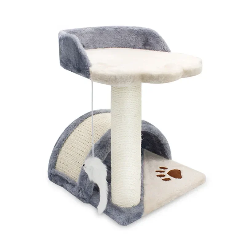 

Funny Mouse Toy Cat Scratch Tree Jumping Platform Scratching Post Cat Small Cat Climbing Frame