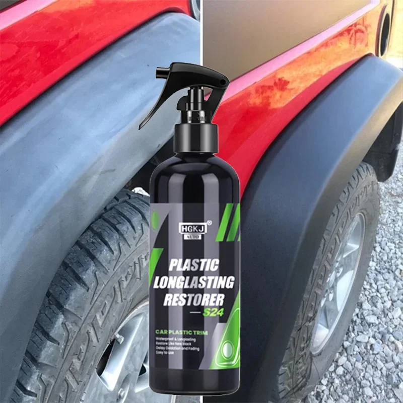 

Plastic Restore Revitalizer Plastic Renovator Longlasting Coating For Car Rubbers Refurbish Clean Gloss Black Shine HGKJ S24