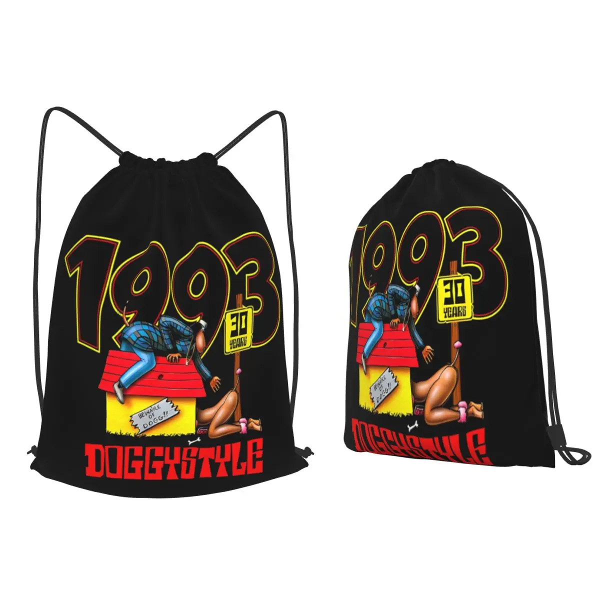 Snoop Dogg Doggystyle Music Rapper Backpacks Portable Drawstring Bags Sports Bag Book Bags for Travel School