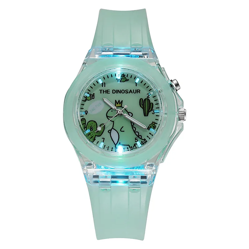 Children\'s Watch Cute Cartoon Watches Luminous Silicon Strap Boys Kids Students Fashion Quartz Wristwatches