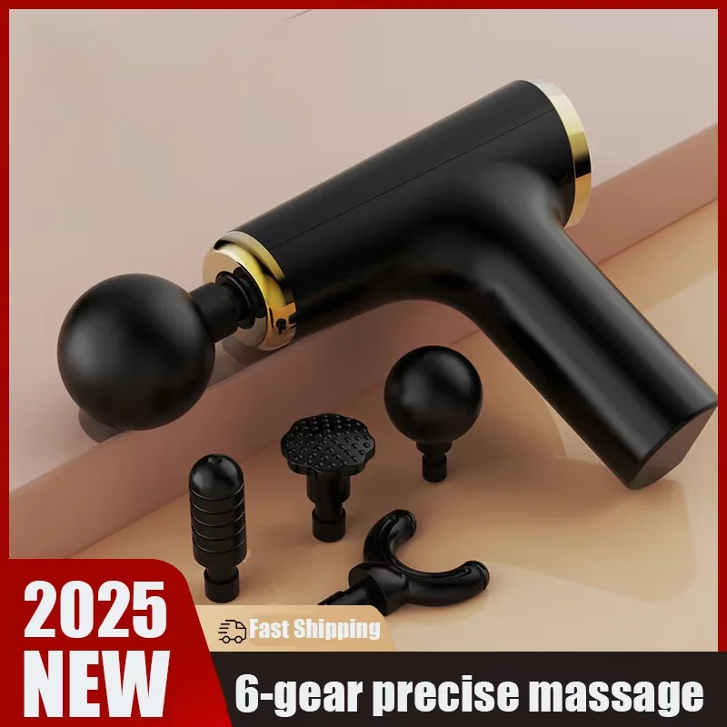 Massage Gun Draagbare Percussie Pistool Massager Voor Lichaam Nek Deep Tissue Spier Ontspanning Jicht Pijnbestrijding Fitness