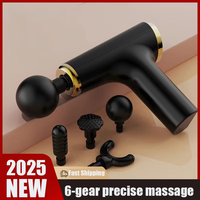 Massage Gun Portable Percussion Pistol Massager For Body Neck Deep Tissue Muscle Relaxation Gout Pain Relief Fitness