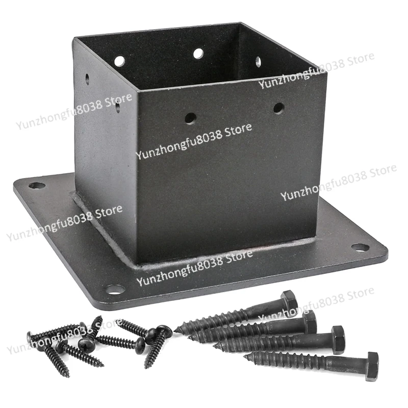 

AT51-4X4 Inch (Actual:3.5X3.5Inch) Post Stainless Steel Flange Anchor Base with Screws for Deck Railing (1 Pack)