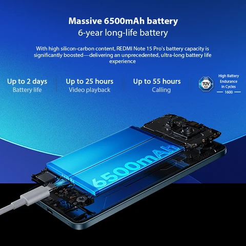 Смартфон Xiaomi Redmi Note 15 Pro, 8/256ГБ, 12/256ГБ, 12/512ГБ — изображение продукта