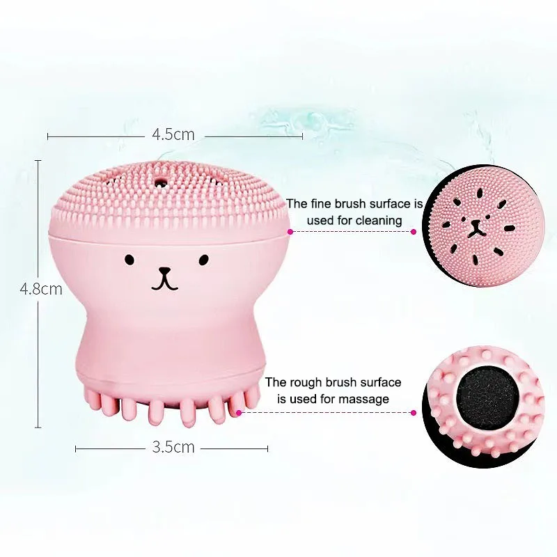 Novo silicone rosto purificador cuidados com a pele poros limpador escova rosto massagem escova de limpeza profunda esfoliante ferramenta xls02