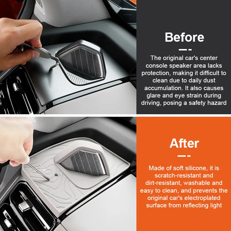 For Chery Jetour Zongheng G700 2025 2026 Center Console Horn Protective Cover Silicone Pad Shading Mat Car Interior Accessories