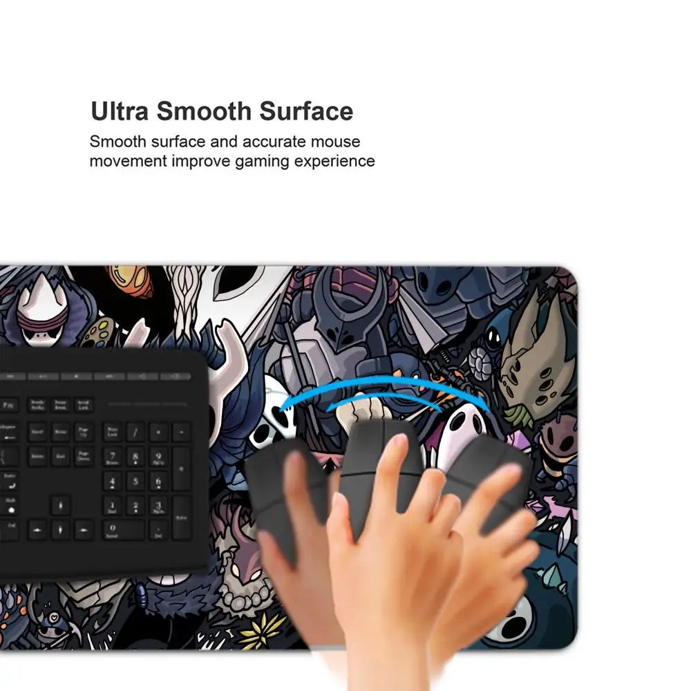 Hollow Knight Mouse Pad Mouse Pad Extended Gaming Keyboard Mat Besar 90X40Cm XXL Gamer Mousepad