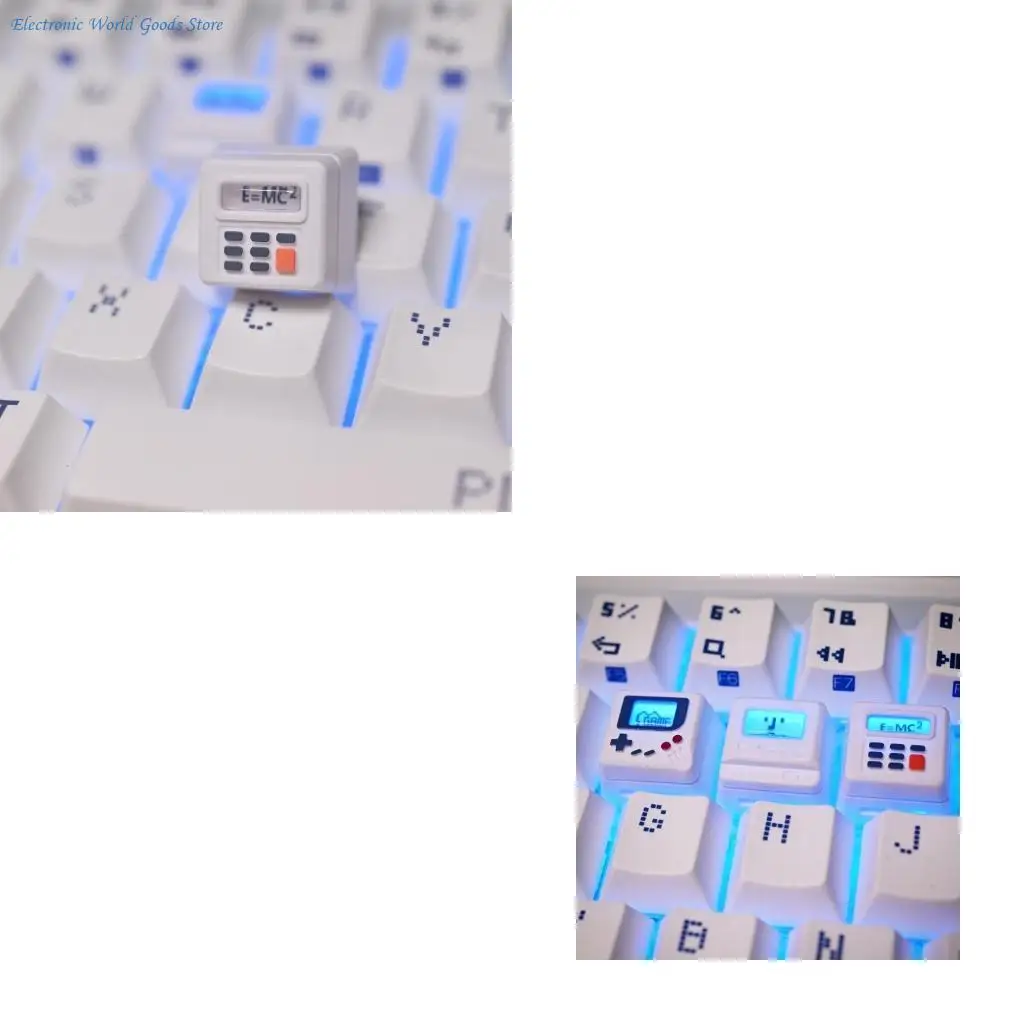 

A3PD K-04 Симпатичные колпачки для ключей 3 в 1 для механических классических колпачков в стиле ретро с подсветкой Набор милых