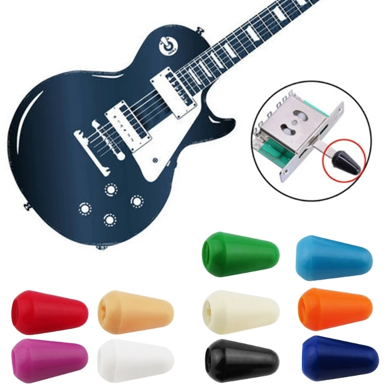 5Pcs Plastic Guitar Pickup Selector Tips 3/5 Way Toggle Knobs Tips Caps 4mm Guitar Accessories 3.7mm