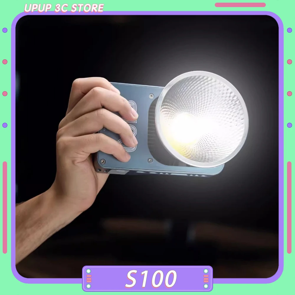 

ZSYB S100 100w Photographic Camera Light Dual Color Fill Light For Outdoor Mini Cri96 Dimmable Portable Handheld Light Custom