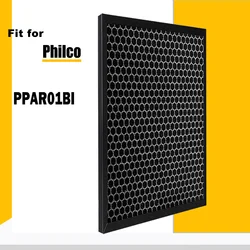 Filtro purificador de aire HEPA + compuesto de carbón activado 243x311x35mm reemplazo para filtro purificador de aire Philco PPAR01BI