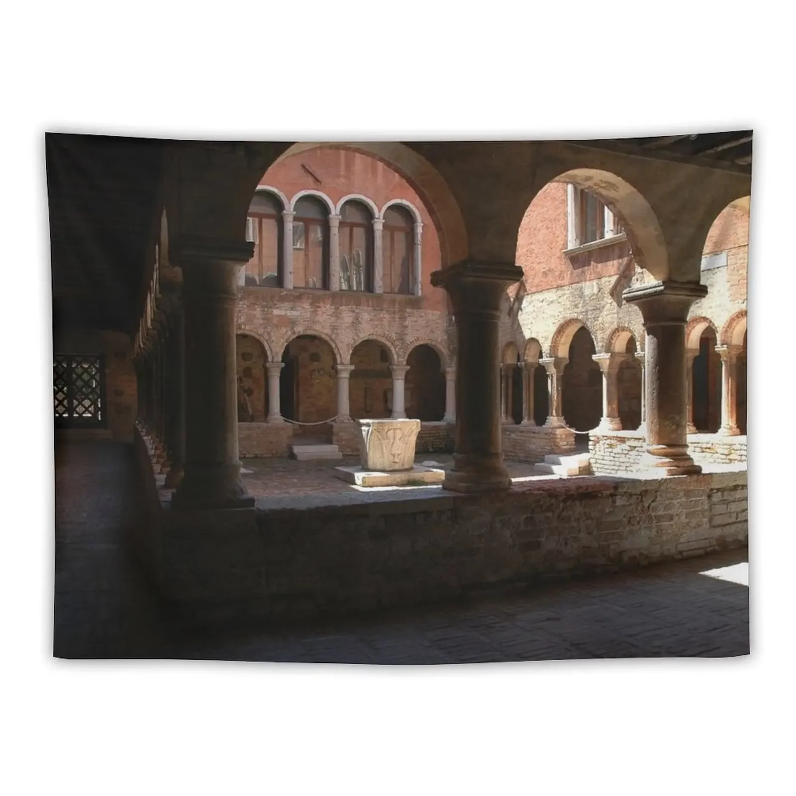 Cloister of Sant'Apollonia Tapestry Japanese Room Decor Room Decor For Girls Things To Decorate The Room Tapestry