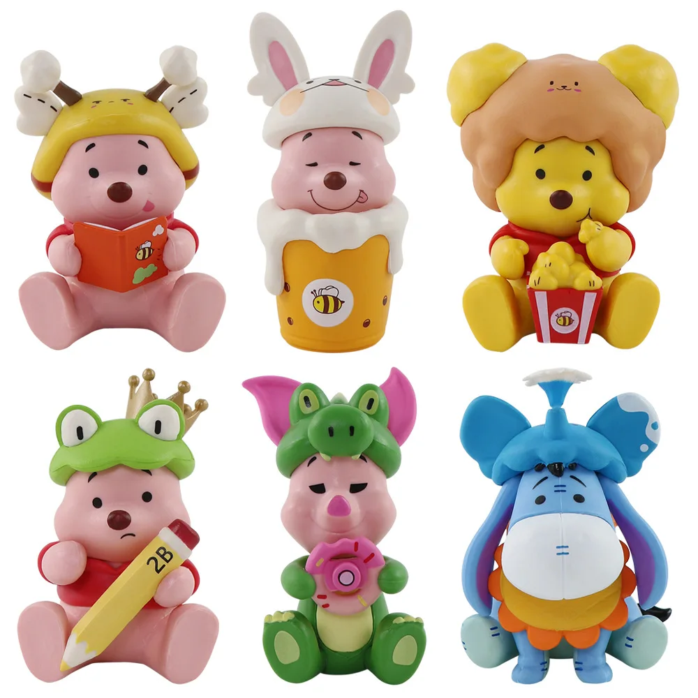 

Winnie The Pooh Blind Box Toy Tigger Collectible Costume Figurine Hand Model Cute Cartoon Trendy Desktop Ornament Car Decoration
