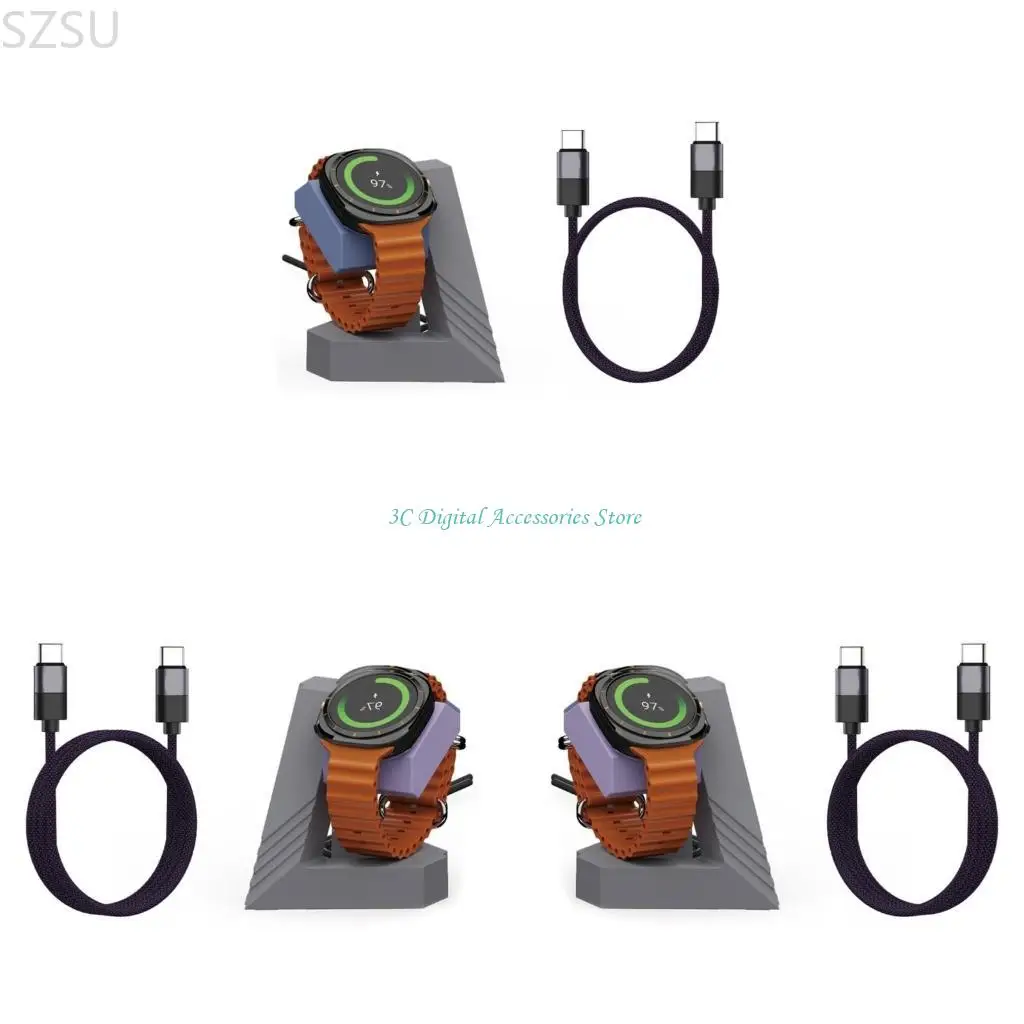 SZSU Geometric Charging Cable Stand Bracket Adapter Platform for Watch 7/6/5