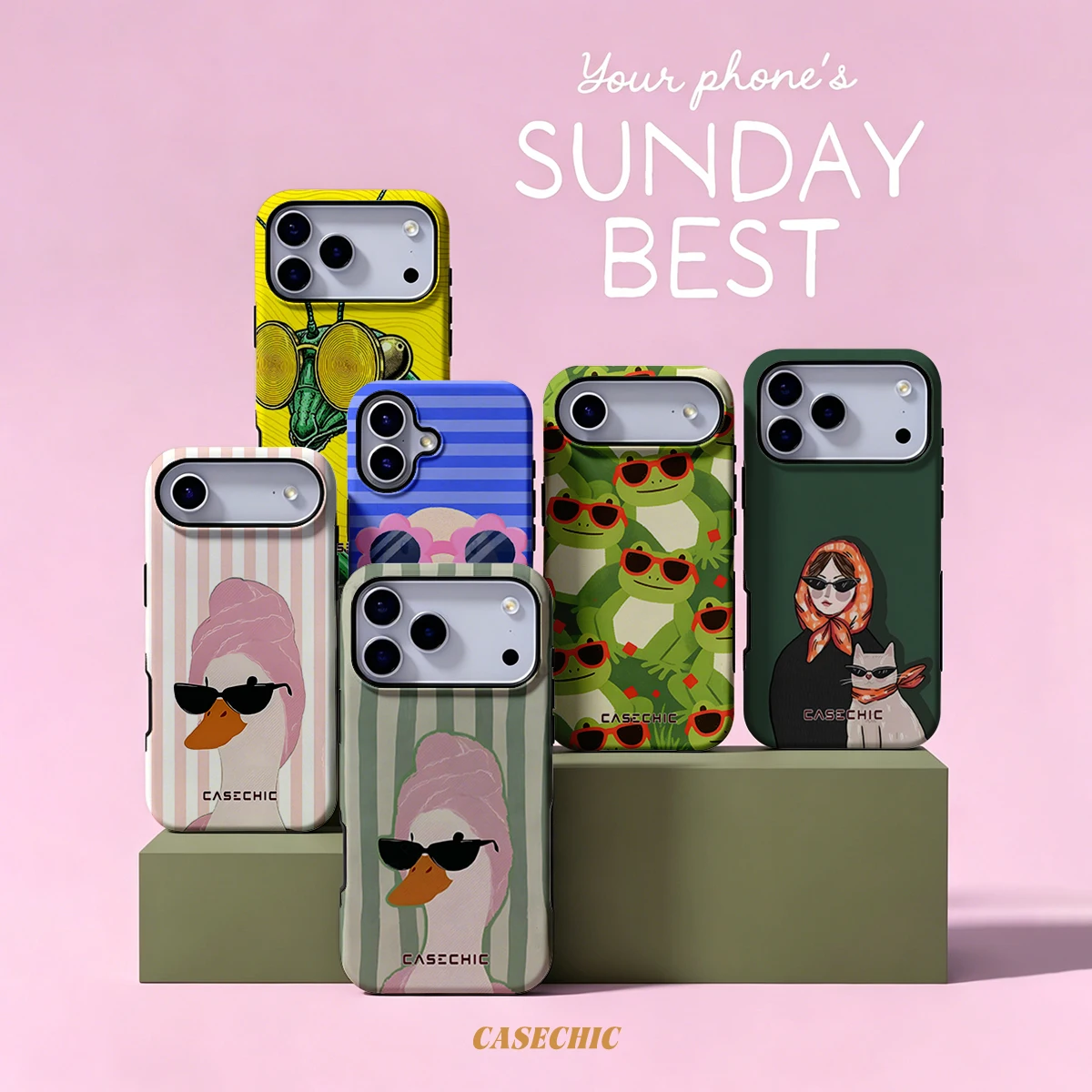 Cool Duck Illustration For Samsung Galaxy S26 Ultra A56 Exquisitely Pattern Double Protective Phone Cover Cases CaseChic