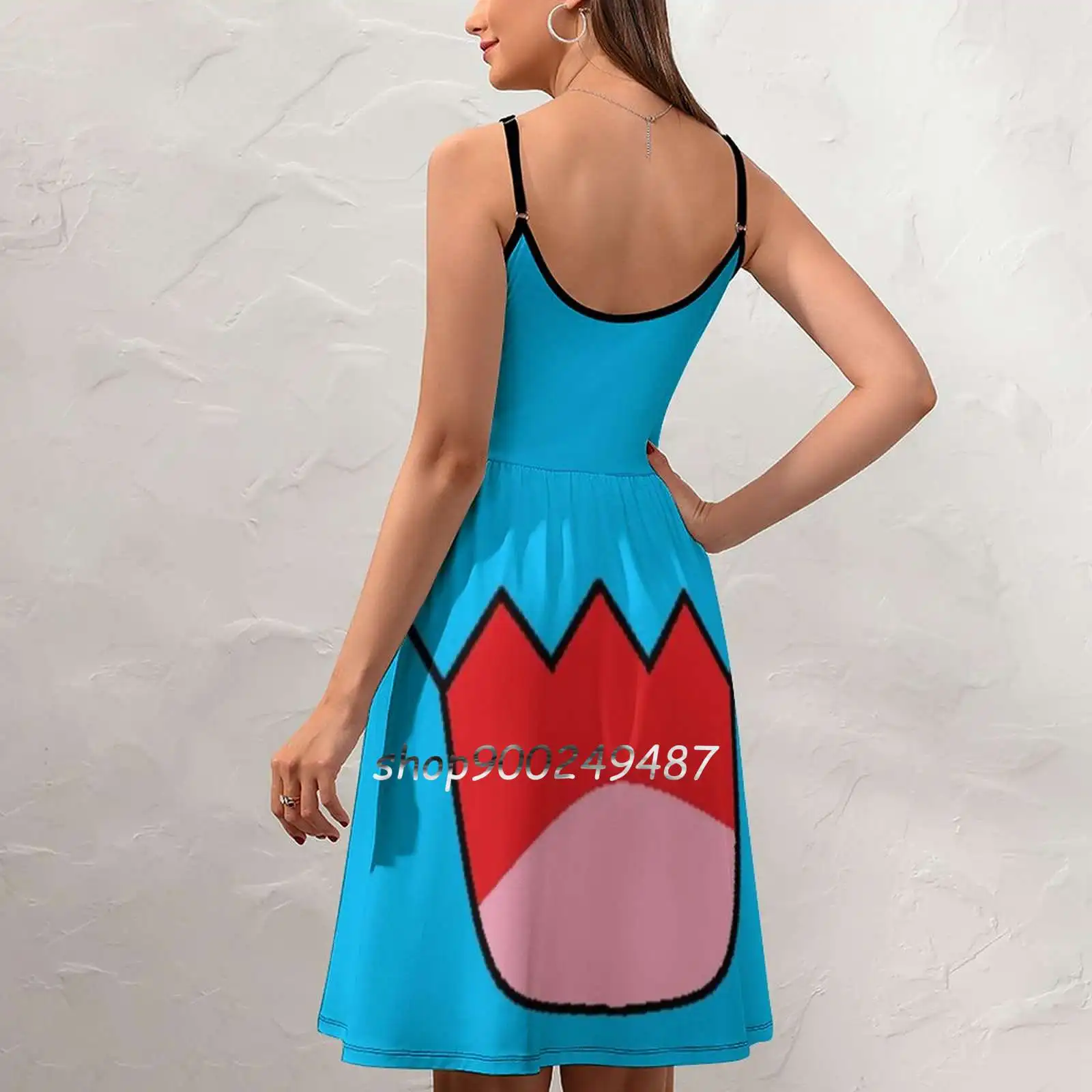 Wobbuffet Sling Dress Summer Dress Sling Sexy A Line Dress Fashion Female Dress Go Team Valor Team inst(team Mystic