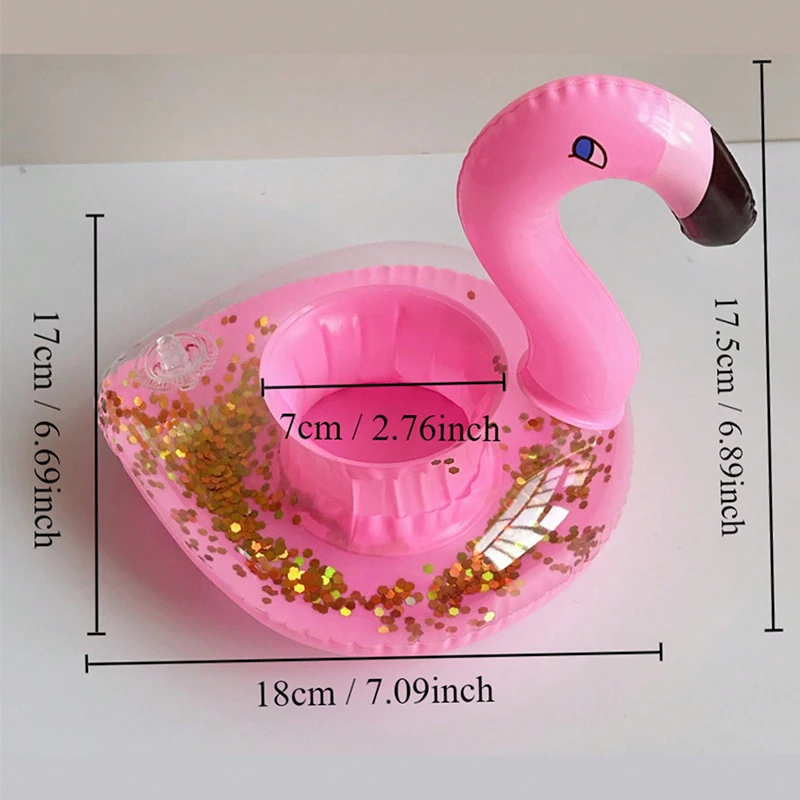 5/10 Pack Wasser Untersetzer Schwimmende Aufblasbare Tasse Halter Schwimmen Pool Trinken Float Spielzeug Aufblasbare Pool Flamingo Party Dekoration