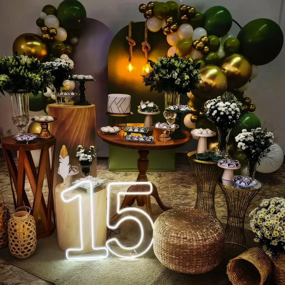 

0-9 Wedding Numbers Neon Lights Sign 40cm Birthday Home Decor Room Decoration Night Lights Bedroom Neon Lamps Led Luminous Signs