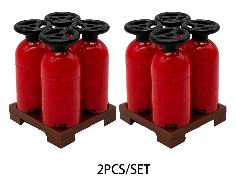 MOC Brandstof Gas Tank Bouwstenen Kit Wijnvaten Goederen Container Heftruck Bakstenen Speelgoed Jongens Cadeau