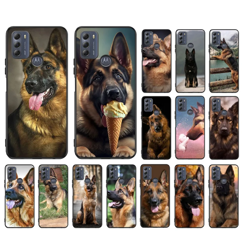 German Shepherd Dog Phone Case For Moto G84 G22 G32 G34 G52 G10 G20 G30 G60 G60S G13 G50 G54 G62 G53 G72 G85 G24 Power