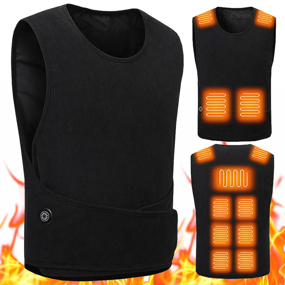 11 Areas Men Women Heated Vest Usb Electric Self Heating Vest Warming Waistcoat Heated Jacket Washable Thermal Heated Clothes