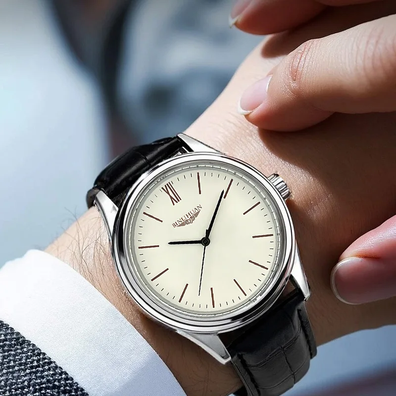 New hot selling fashionable men's watches with men's belts, quartz watches for men's watches