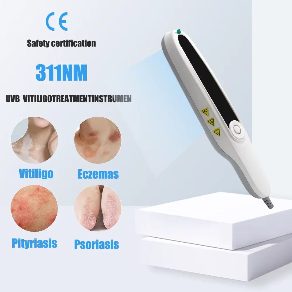 Dispositif de traitement du Vitiligo 311nm, Instrument de photothérapie ultraviolette à bande étroite, lampe UVB, photothérapie pour la thérapie du Psoriasis
