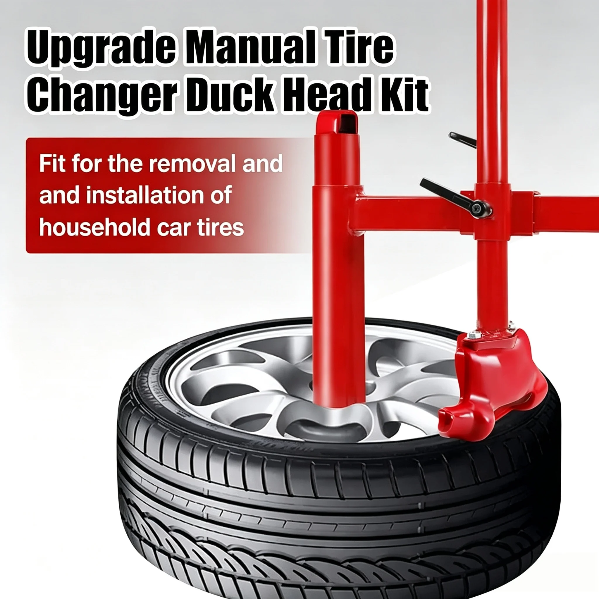 Heavy‑Duty Duck‑Head Adapter Set, Practical Auxiliary Accessory for Manual Truck & Forklift Tire Changing Work