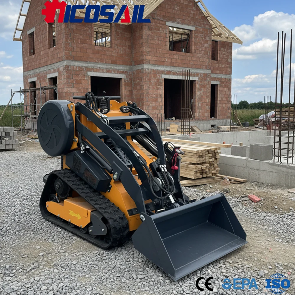 Компактный мини-погрузчик с гибким управлением Euro 5 CE для фермерских, садовых и строительных работ