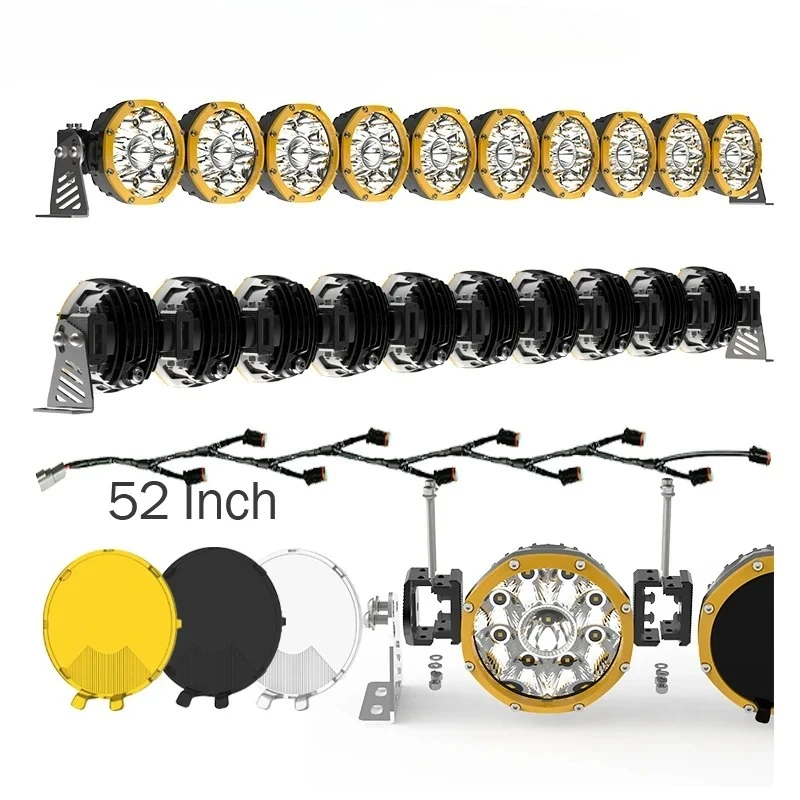 

Offroad Truck Can-Am Maverick X3 RZR Polaris UTV Roof 52 Inch Led Light Bar Linkable