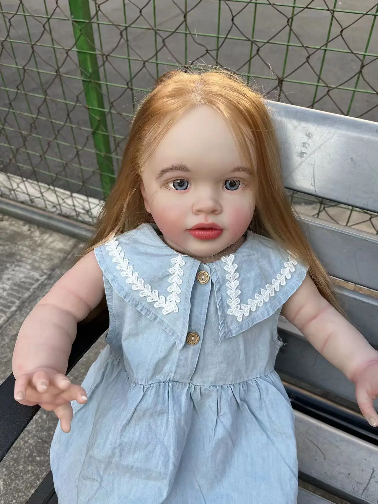 FBBD Customized Limited Supply 68cm Reborn Baby Pippa Real Photos Already Finished Doll With Hand-Rooted Hair