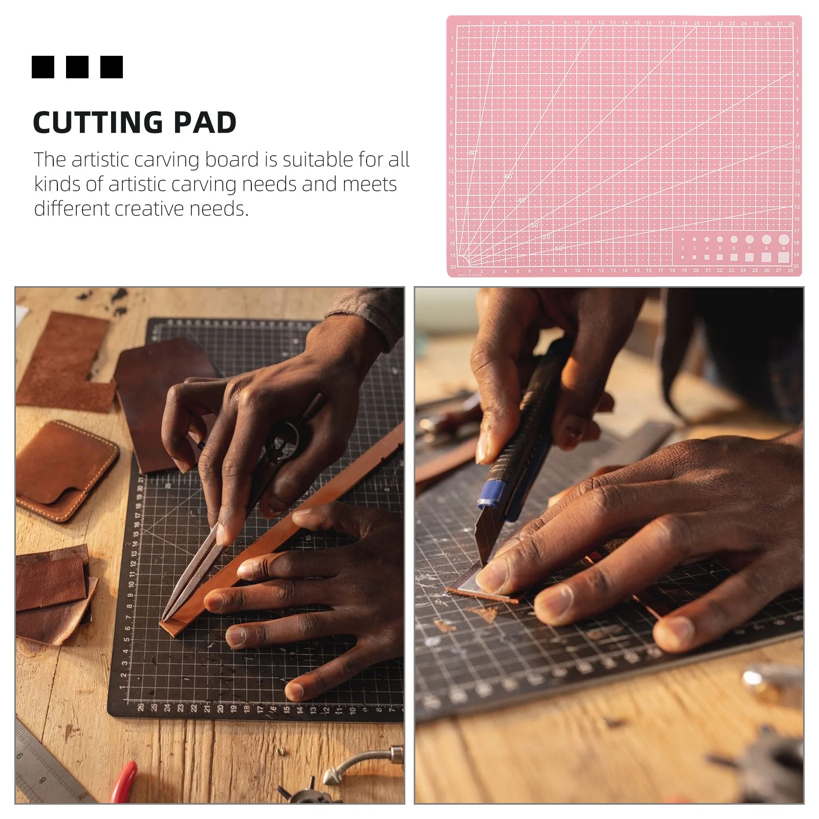 4 قطعة A4 البلاستيك قطع حصيرة للحرف اليدوية على الوجهين عدم الانزلاق الحرفية قطع المجلس لسكرابوكينغ النقش الخياطة Diy بها بنفسك المشاريع #3