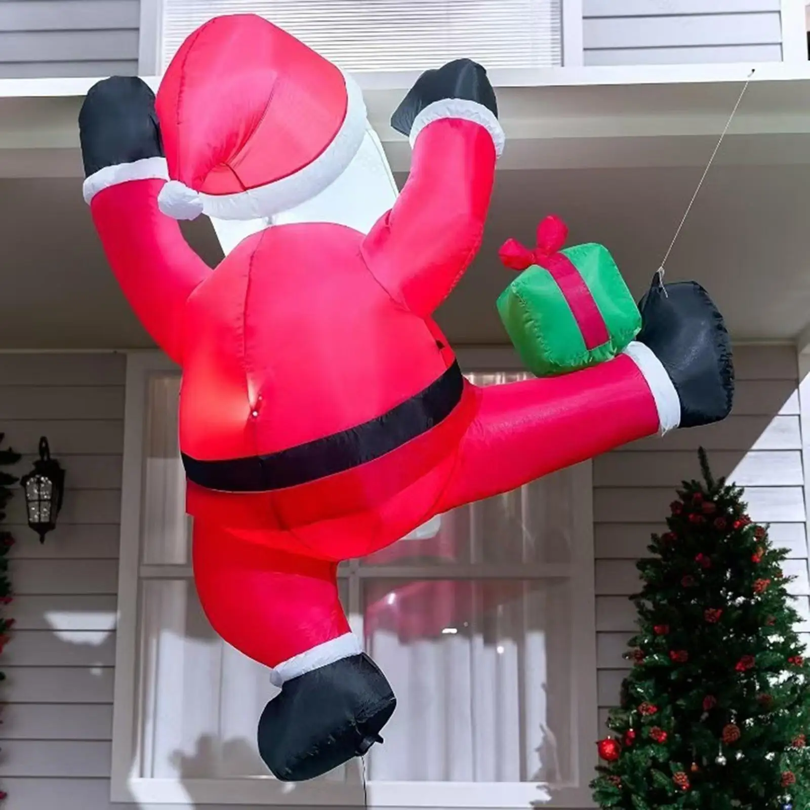 

Рождественские надувные лопасти Санта-Клауса для зимнего декора, двора, заднего двора